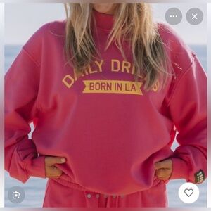 NWT Daily Drills Vintage Crew Sweatshirt Hotshot XS/S